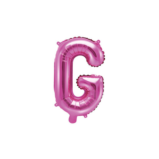 Folieballon Letter 'G' Donker Roze - 35cm