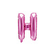 Folieballon Letter 'H' Donker Roze - 35cm