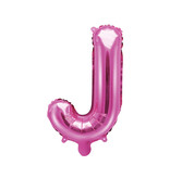 Folieballon Letter 'J' Donker Roze - 35cm