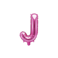 Folieballon Letter 'J' Donker Roze - 35cm