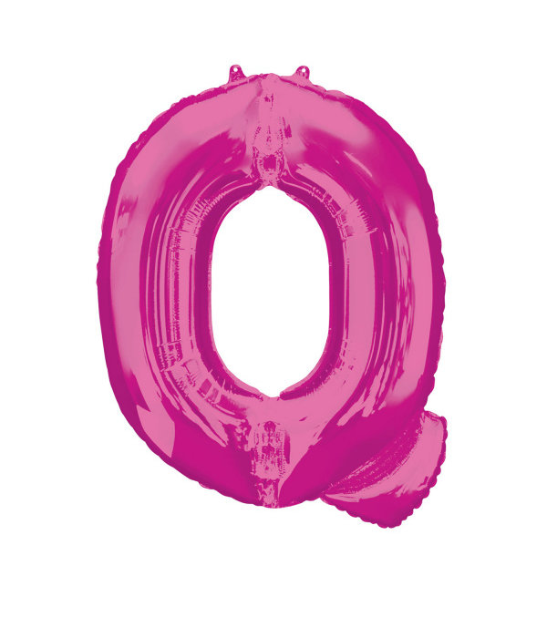 Folieballon Roze Letter 'Q' Groot