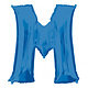 Folieballon Blauwe Letter 'M' - Groot