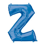 Folieballon Blauwe Letter 'Z' - Groot