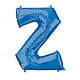 Folieballon Blauwe Letter 'Z' - Groot