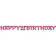 Letterbanner 21 Jaar Sparkling Roze