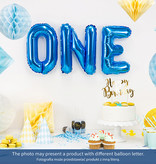 Folieballon Licht Blauw Letter 'B' - 35cm