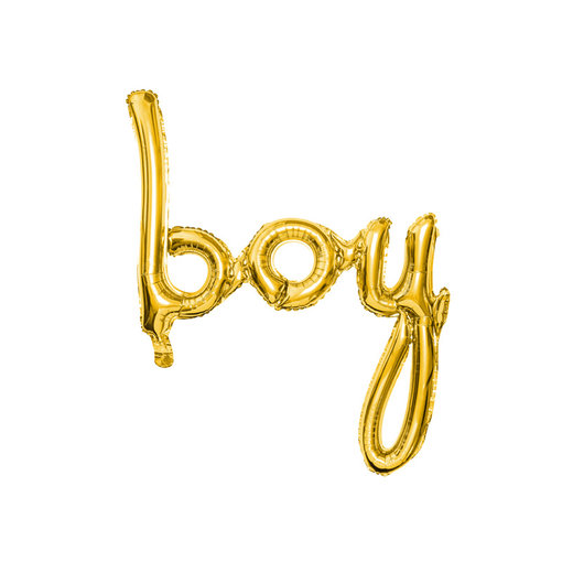 Folieballon 'Boy' Goud - 63 x 74cm