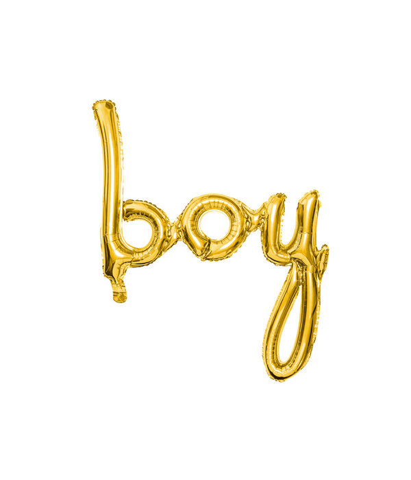 Folieballon 'Boy' Goud - 63 x 74cm