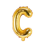 Folieballon Goud Letter 'C' - 35cm
