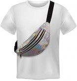 Heuptasje holografisch zilver