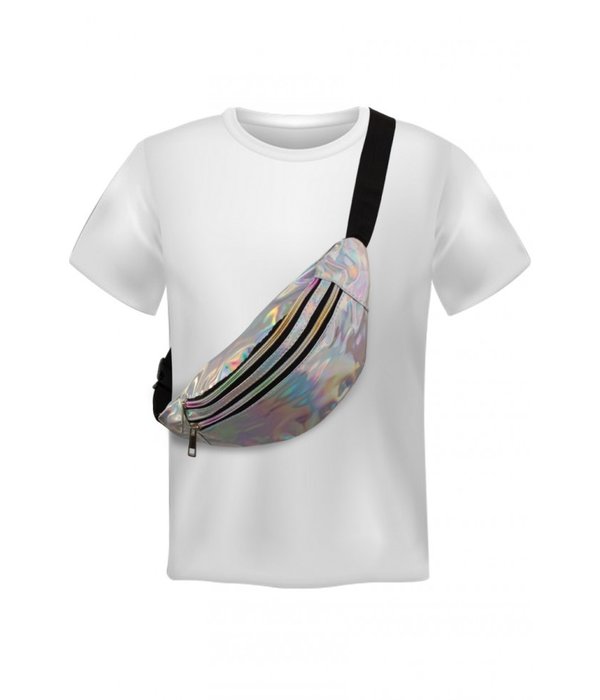 Heuptasje holografisch zilver