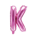 Folieballon Letter 'K' Donker Roze - 35cm