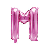 Folieballon Letter 'M' Donker Roze - 35cm