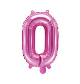 Folieballon Letter 'O' Donker Roze - 35cm