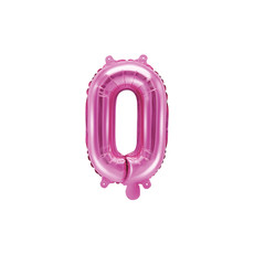 Folieballon Letter 'O' Donker Roze - 35cm