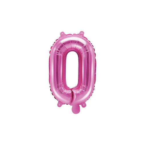 Folieballon Letter 'O' Donker Roze - 35cm