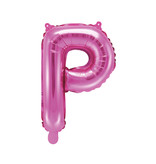 Folieballon Letter 'P' Donker Roze - 35cm