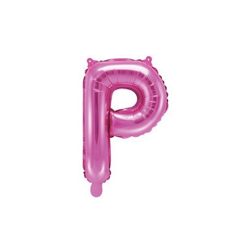 Folieballon Letter 'P' Donker Roze - 35cm