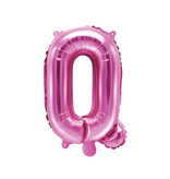 Folieballon Letter 'Q' Donker Roze - 35cm