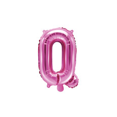 Folieballon Letter 'Q' Donker Roze - 35cm