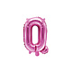 Folieballon Letter 'Q' Donker Roze - 35cm