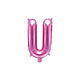 Folieballon Letter 'U' Donker Roze - 35cm
