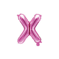 Folieballon Letter 'X' Donker Roze - 35cm