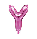 Folieballon Letter 'Y' Donker Roze - 35cm