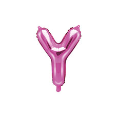 Folieballon Letter 'Y' Donker Roze - 35cm