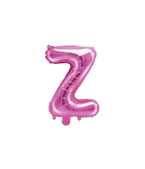 Folieballon Letter 'Z' Donker Roze - 35cm
