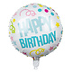 Folie Ballon Happy Birthday Confetti