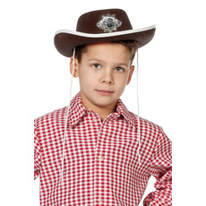 Bruine Cowboyhoed met ster kind