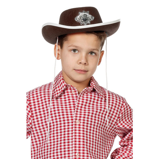 Bruine Cowboyhoed met ster kind