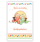 Wenskaart Geboorte Tweeling