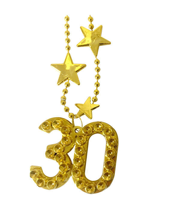 Goudkleurige Ketting 30 Jaar
