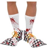 Horror Clown Schoencovers Zwart/Wit
