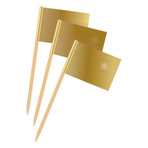 Cocktailprikkers Goud 50 Jaar Huwelijk