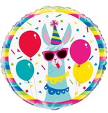 Lama Folieballon verjaardag