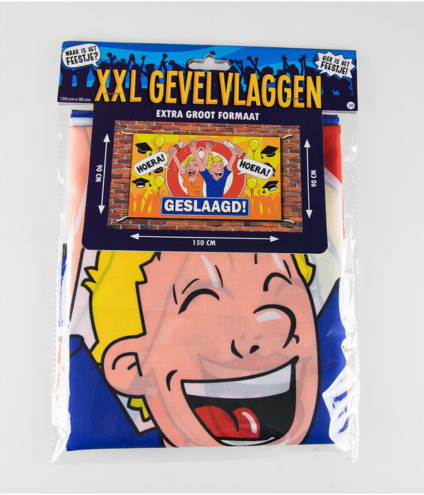 Geslaagd vlag 100x150cm