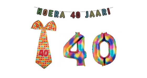 ventilator lassen Algebraïsch 40 Jaar versiering nodig? Laag geprijsd en snel bezorgd! - Feestbazaar.nl