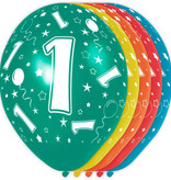 1 Jaar Verjaardag Ballonnen 5 Stuks