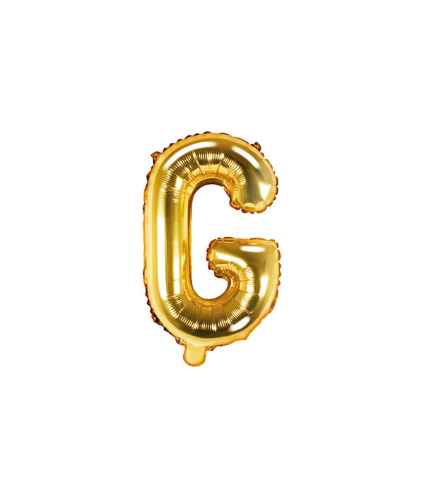 Folieballon Goud Letter 'G' - 35cm