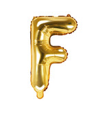 Folieballon Goud Letter 'F' - 35cm