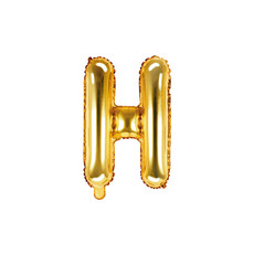 Folieballon Goud Letter 'H' - 35cm
