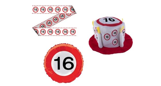 Verkeersbord 16 jaar