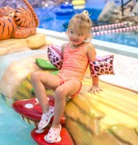 Zwembandjes Panterprint Roségoud 2-6 Jaar