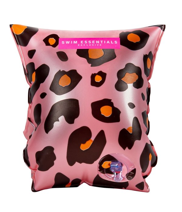 Zwembandjes Panterprint Roségoud 2-6 Jaar