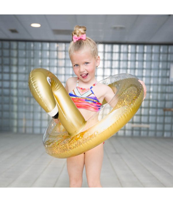 Opblaasbare Zwemband Glitter Zwaan Kind