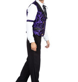 Gilet Heren Western Barok Paars