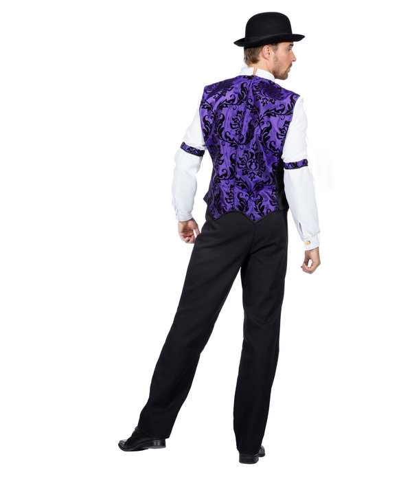 Gilet Heren Western Barok Paars